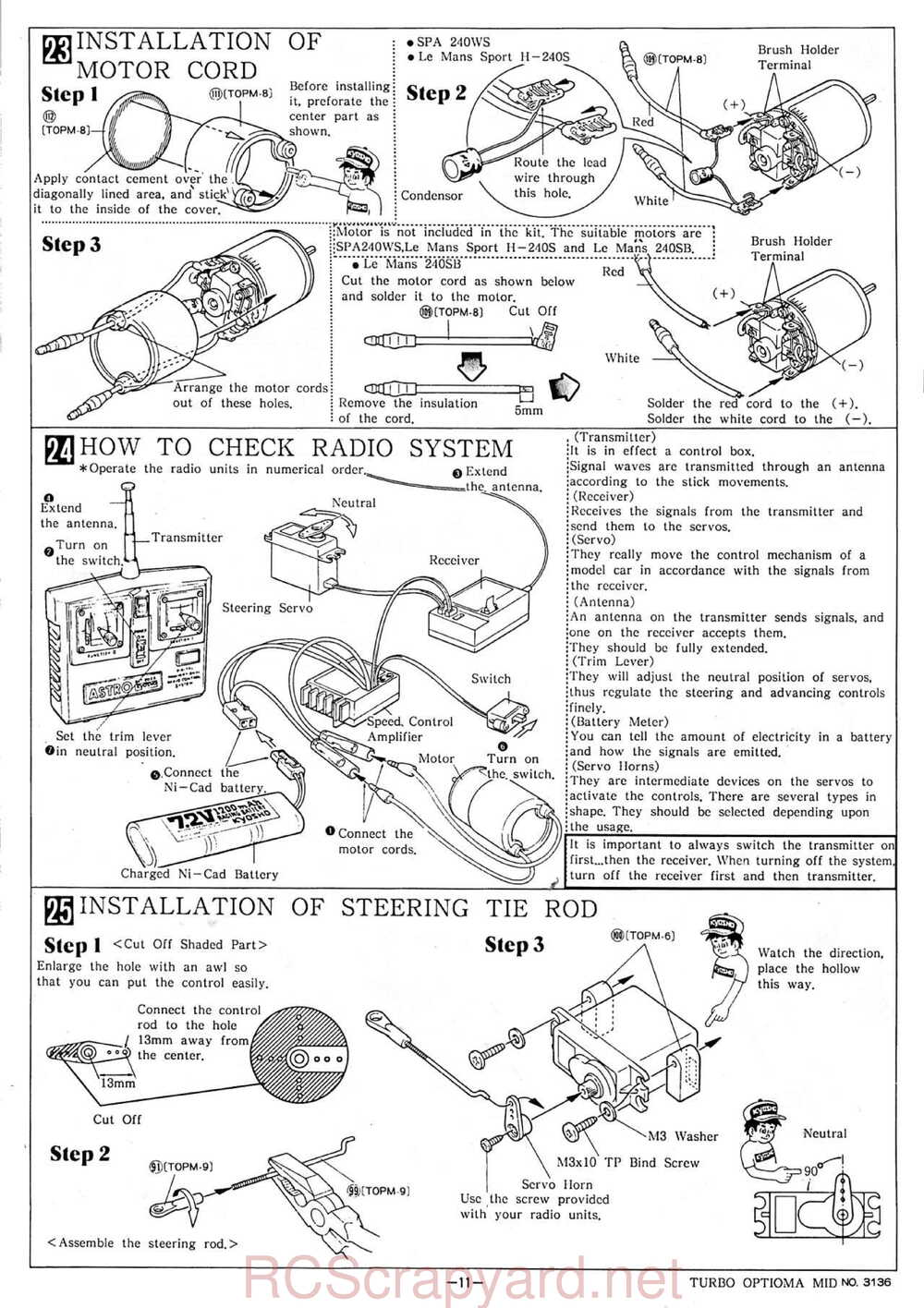 Kyosho - 3136 - Turbo-Optima-Mid - Manual - Page 11