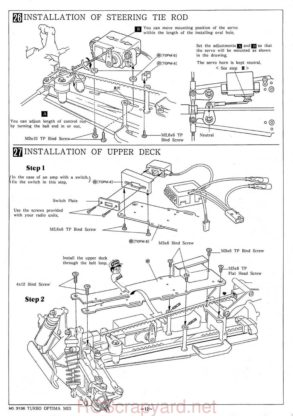 Kyosho - 3136 - Turbo-Optima-Mid - Manual - Page 12