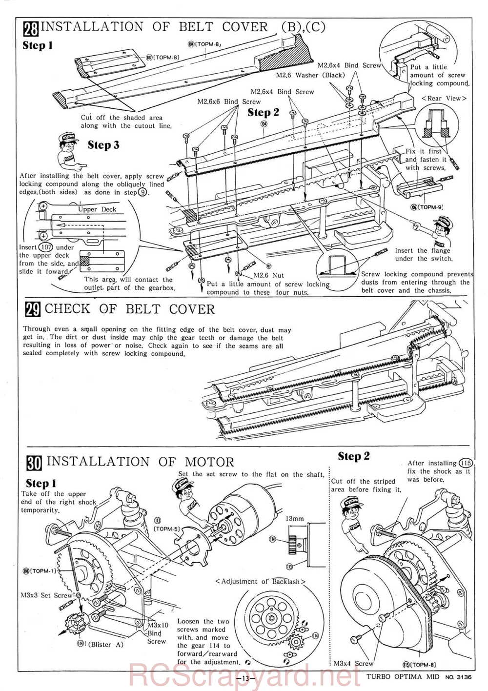 Kyosho - 3136 - Turbo-Optima-Mid - Manual - Page 13