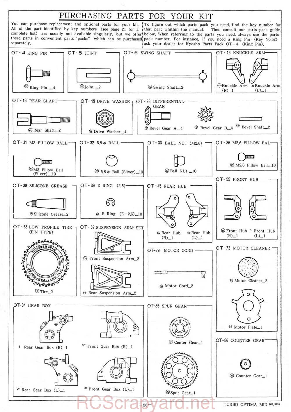 Kyosho - 3136 - Turbo-Optima-Mid - Manual - Page 26