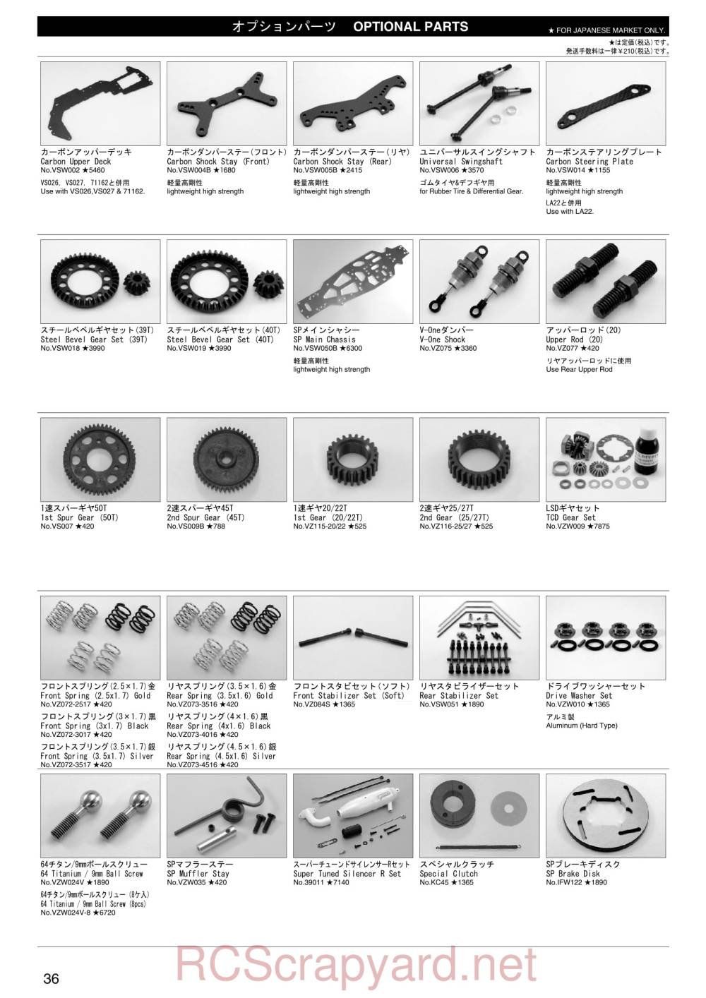 Kyosho FW-05T - Parts - Page 2