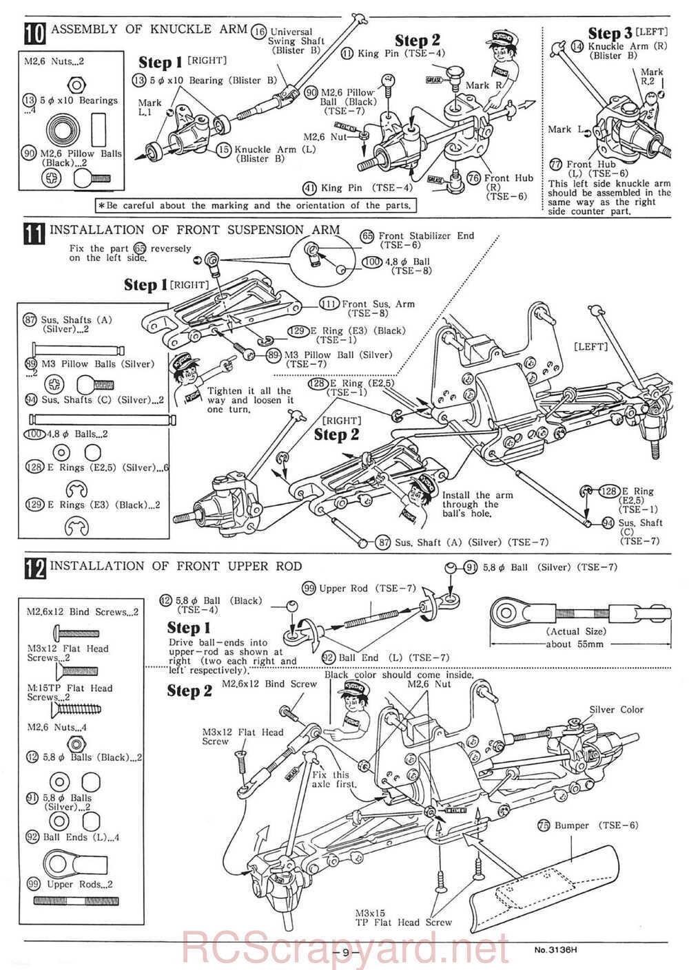 Kyosho - 3136H - Turbo-Optima-Mid SE - Manual - Page 09