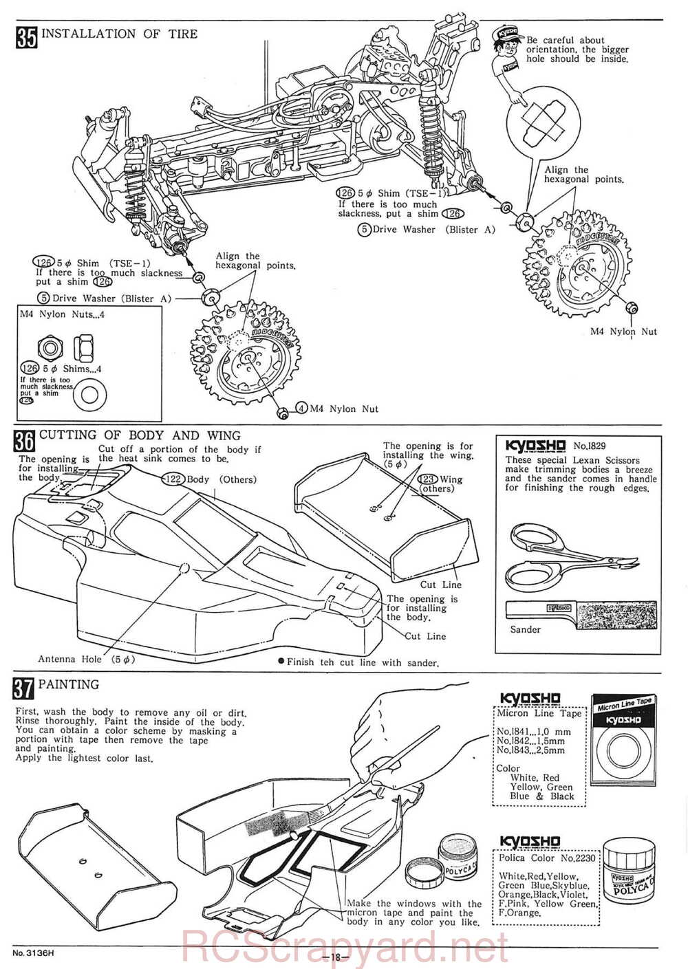 Kyosho - 3136H - Turbo-Optima-Mid SE - Manual - Page 18