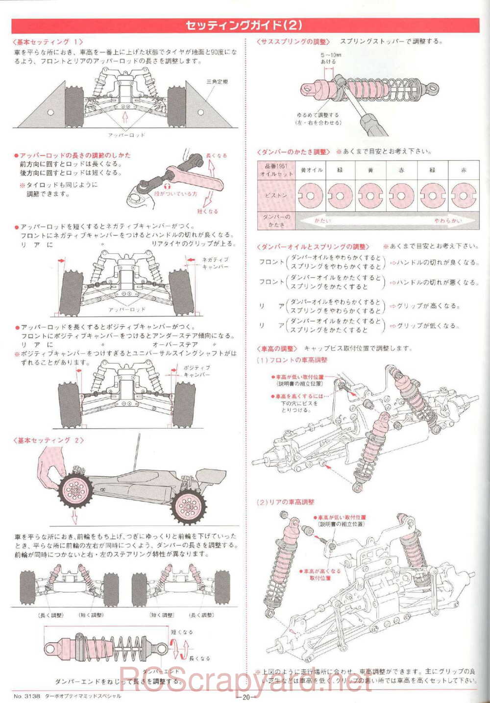 Kyosho - 3138 - Turbo-Optima-Mid-Special - Manual - Page 20