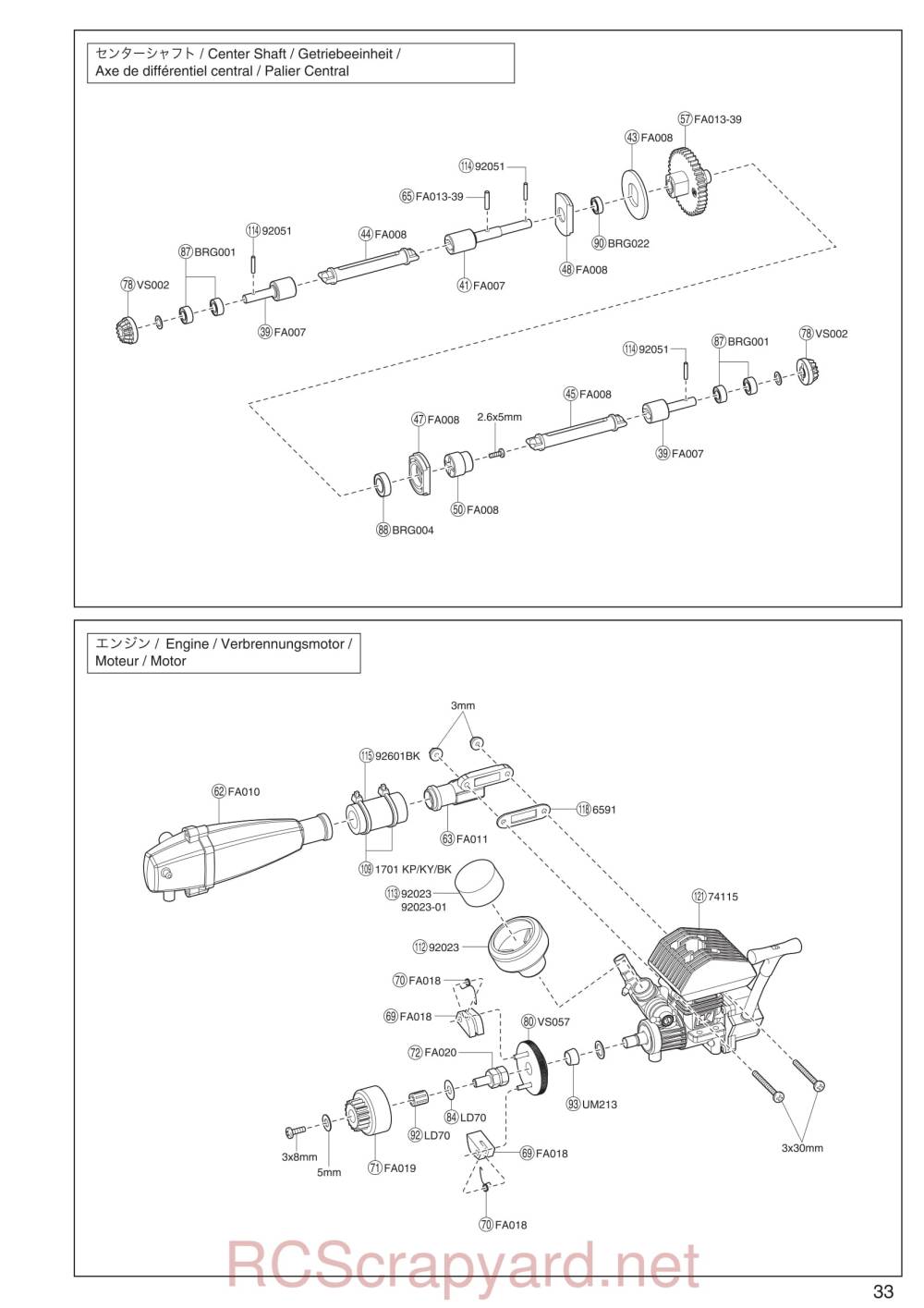 Kyosho PureTen GP Fazer - Exploded View - Page 4