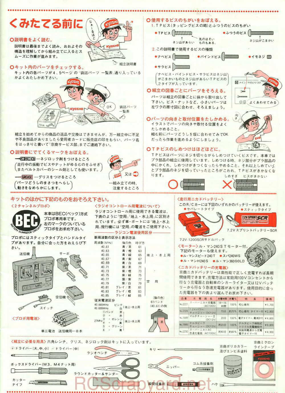 Kyosho - 3139 - Optima-Mid-Custom - Manual - Page 03