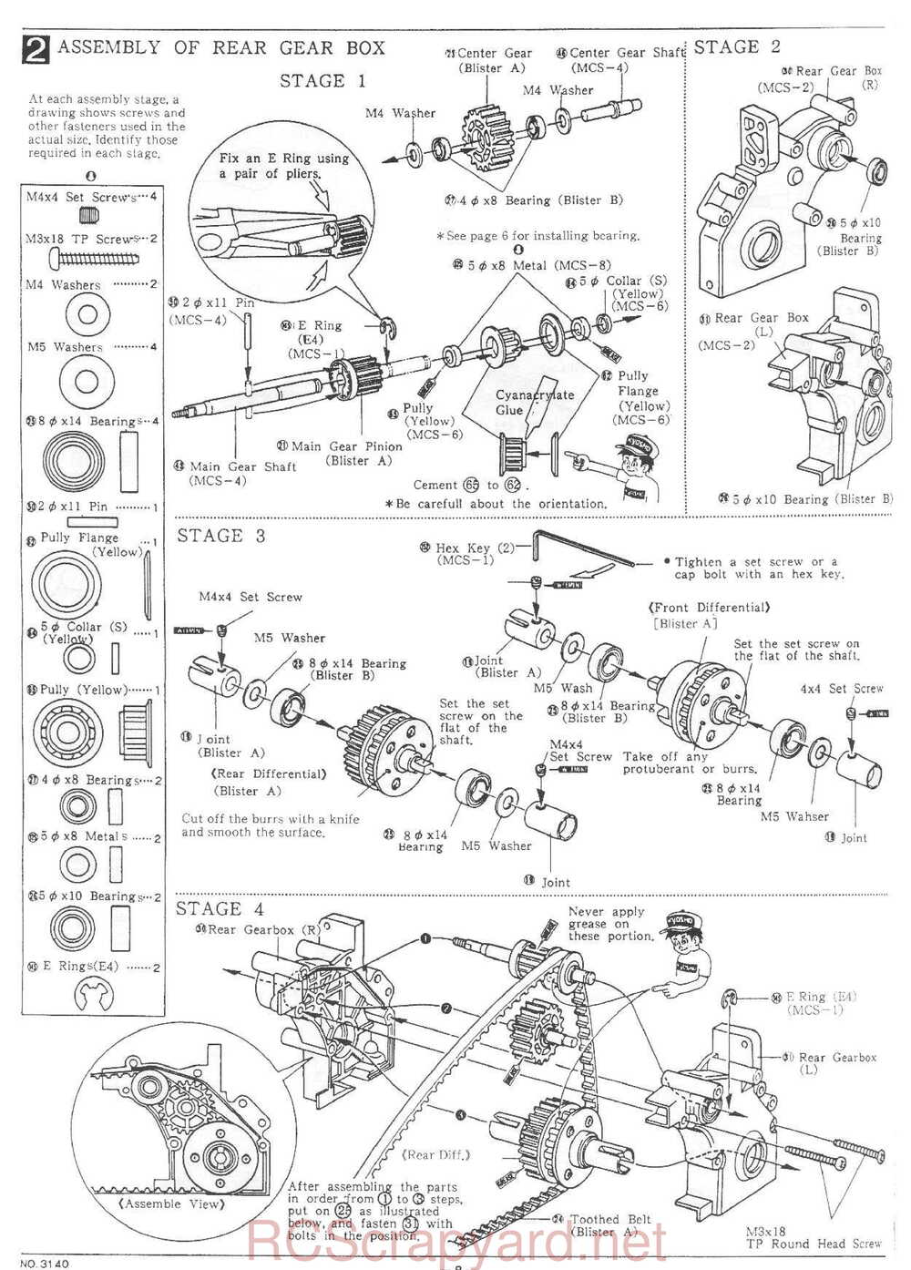 Kyosho - 3140FG - Optima-Mid Custom Special - Manual - Page 08