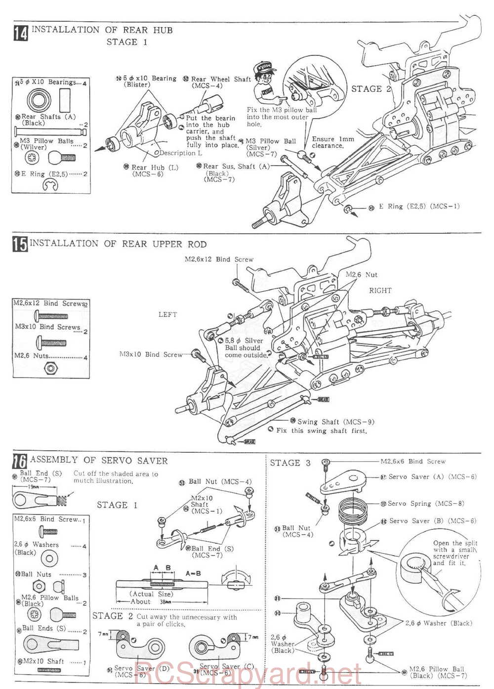 Kyosho - 3140FG - Optima-Mid Custom Special - Manual - Page 13