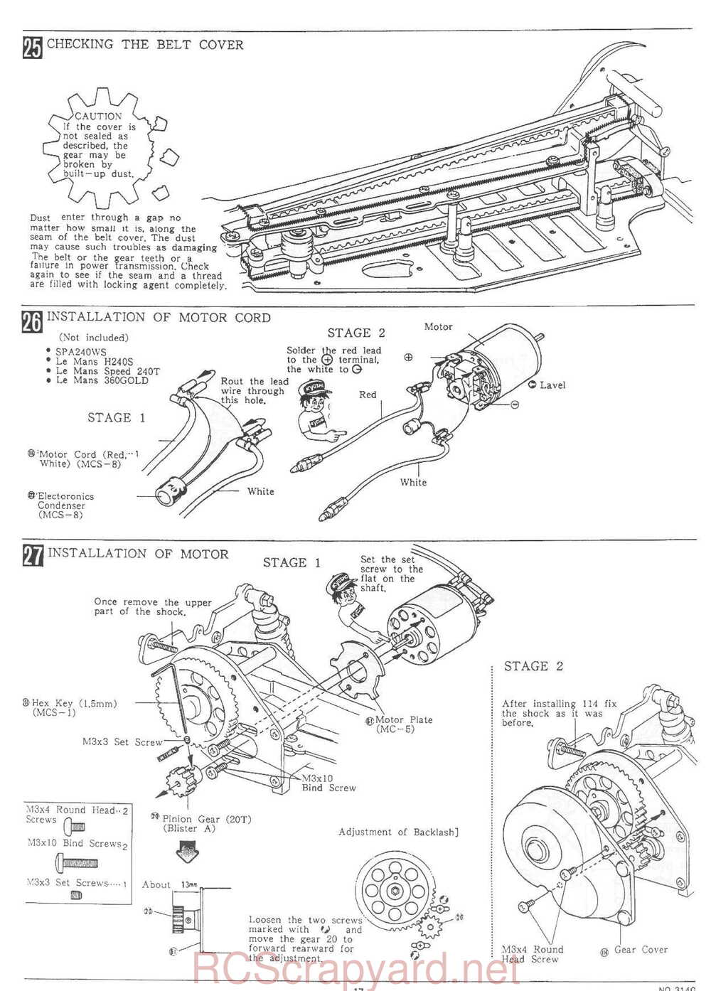 Kyosho - 3140FG - Optima-Mid Custom Special - Manual - Page 17