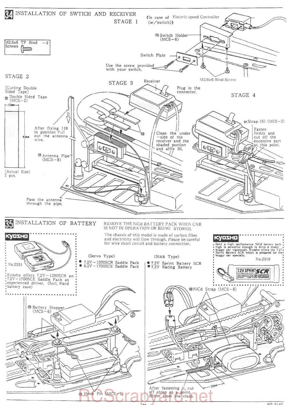 Kyosho - 3140FG - Optima-Mid Custom Special - Manual - Page 21