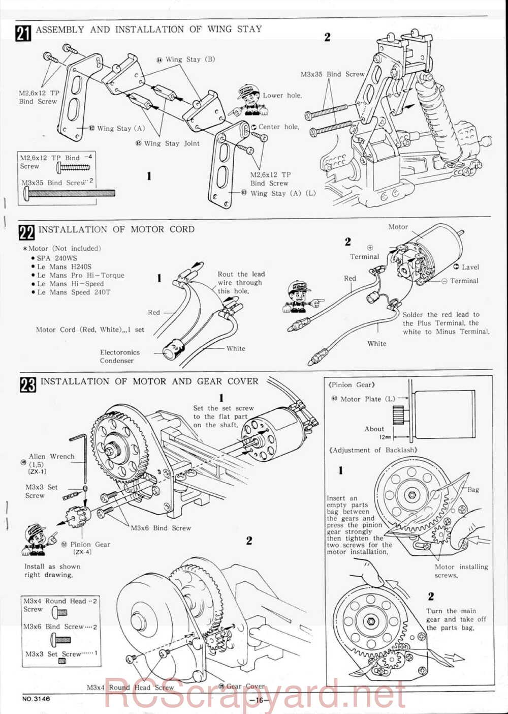 Kyosho - 3146 - Lazer-ZX - Manual - Page 16