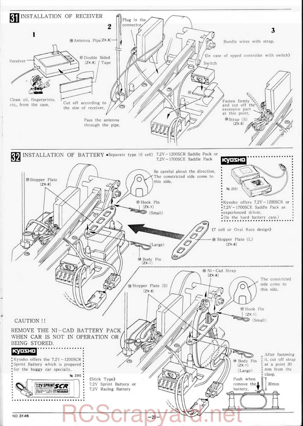 Kyosho - 3146 - Lazer-ZX - Manual - Page 20
