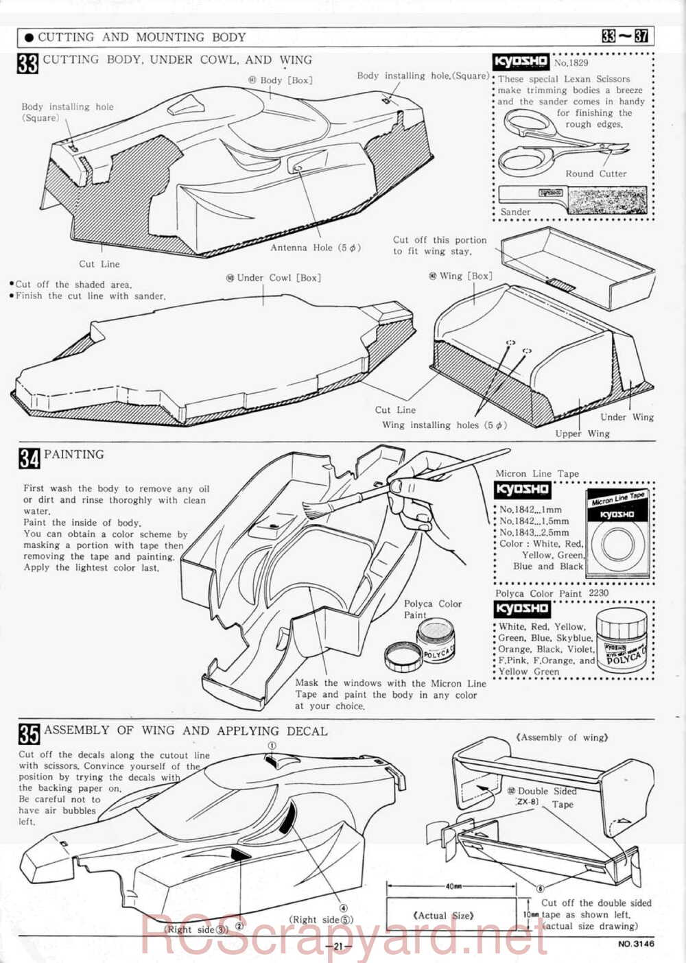 Kyosho - 3146 - Lazer-ZX - Manual - Page 21