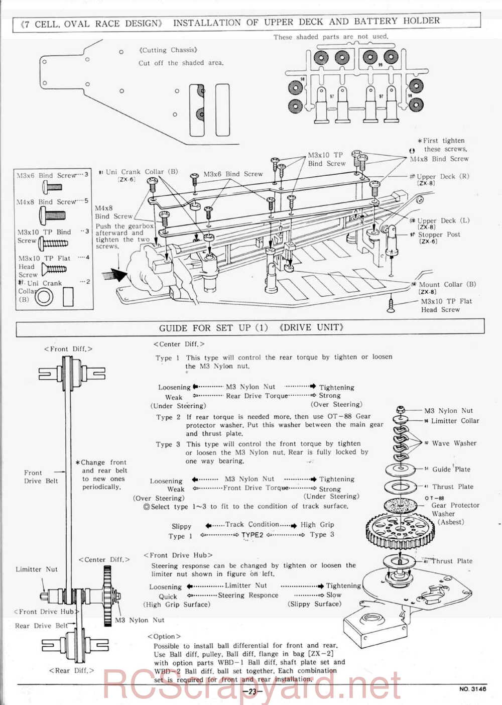 Kyosho - 3146 - Lazer-ZX - Manual - Page 23