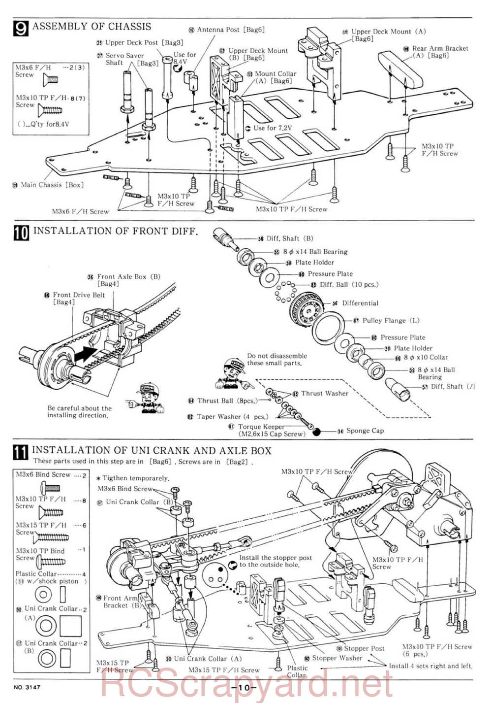 Kyosho - 3147 - Lazer-ZX-R - Manual - Page 10