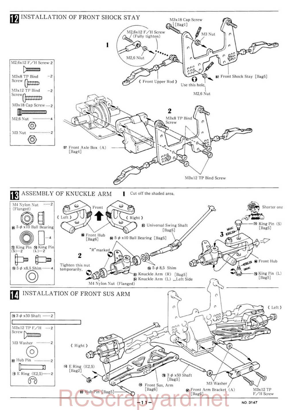 Kyosho - 3147 - Lazer-ZX-R - Manual - Page 11