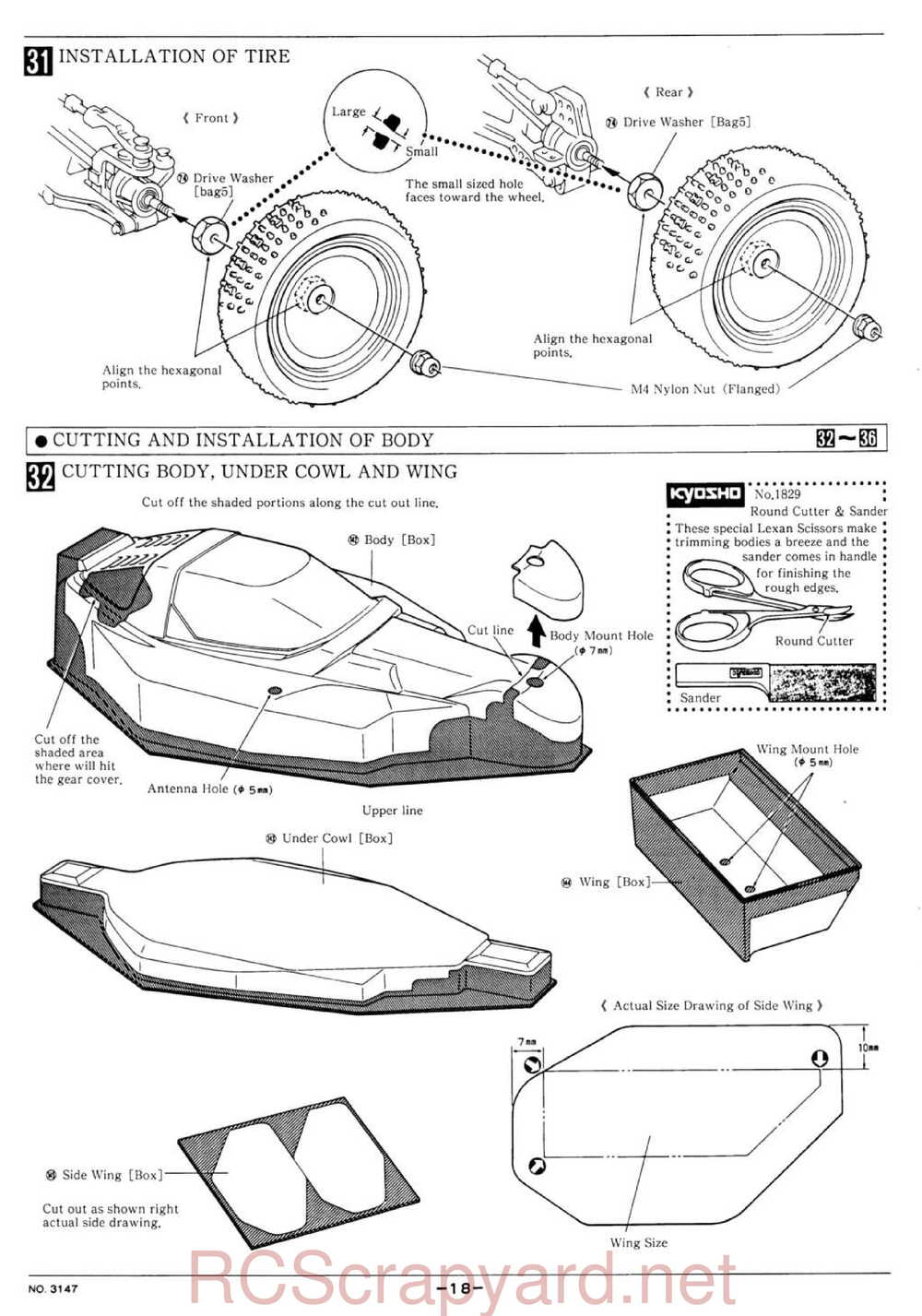 Kyosho - 3147 - Lazer-ZX-R - Manual - Page 18