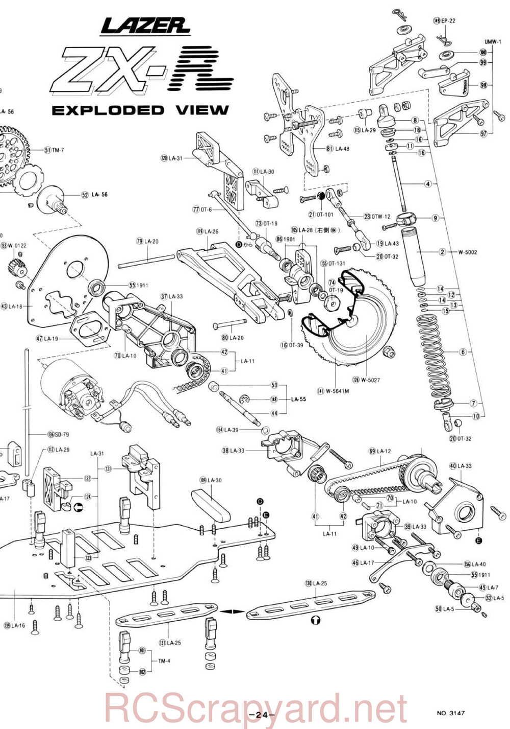 Kyosho - 3147 - Lazer-ZX-R - Manual - Page 24