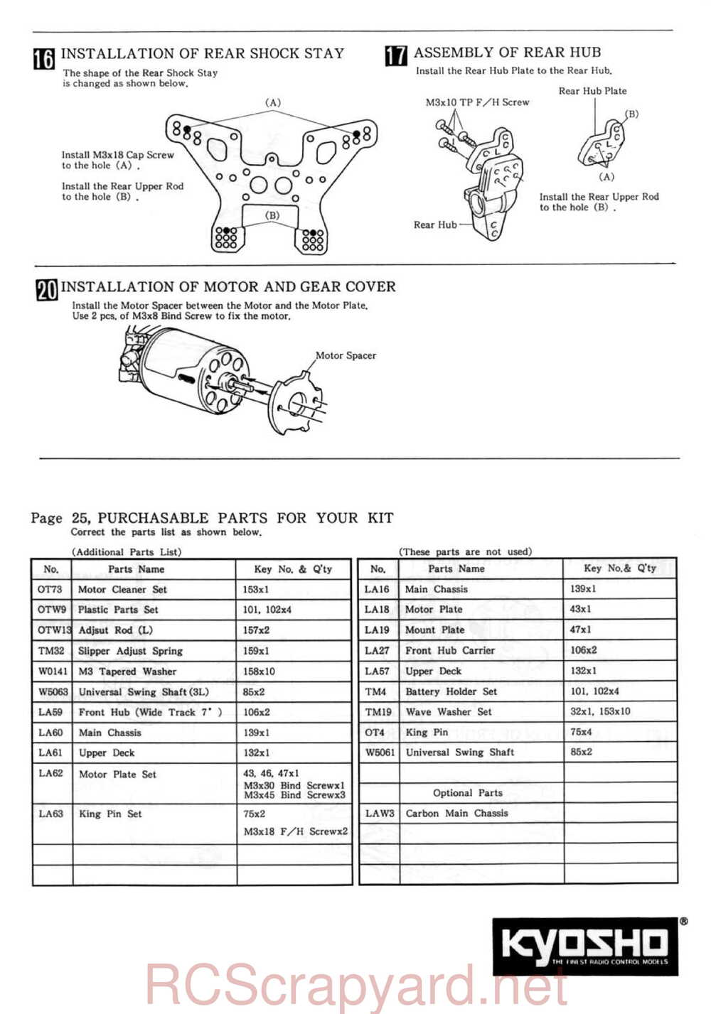 Kyosho - 3147 - Lazer-ZX-R - Manual - Page 30