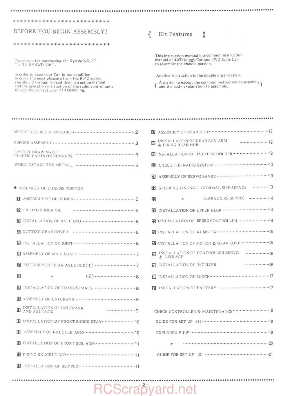 Kyosho - 3148 - Lazer-ZX-Sport - Manual - Page 02
