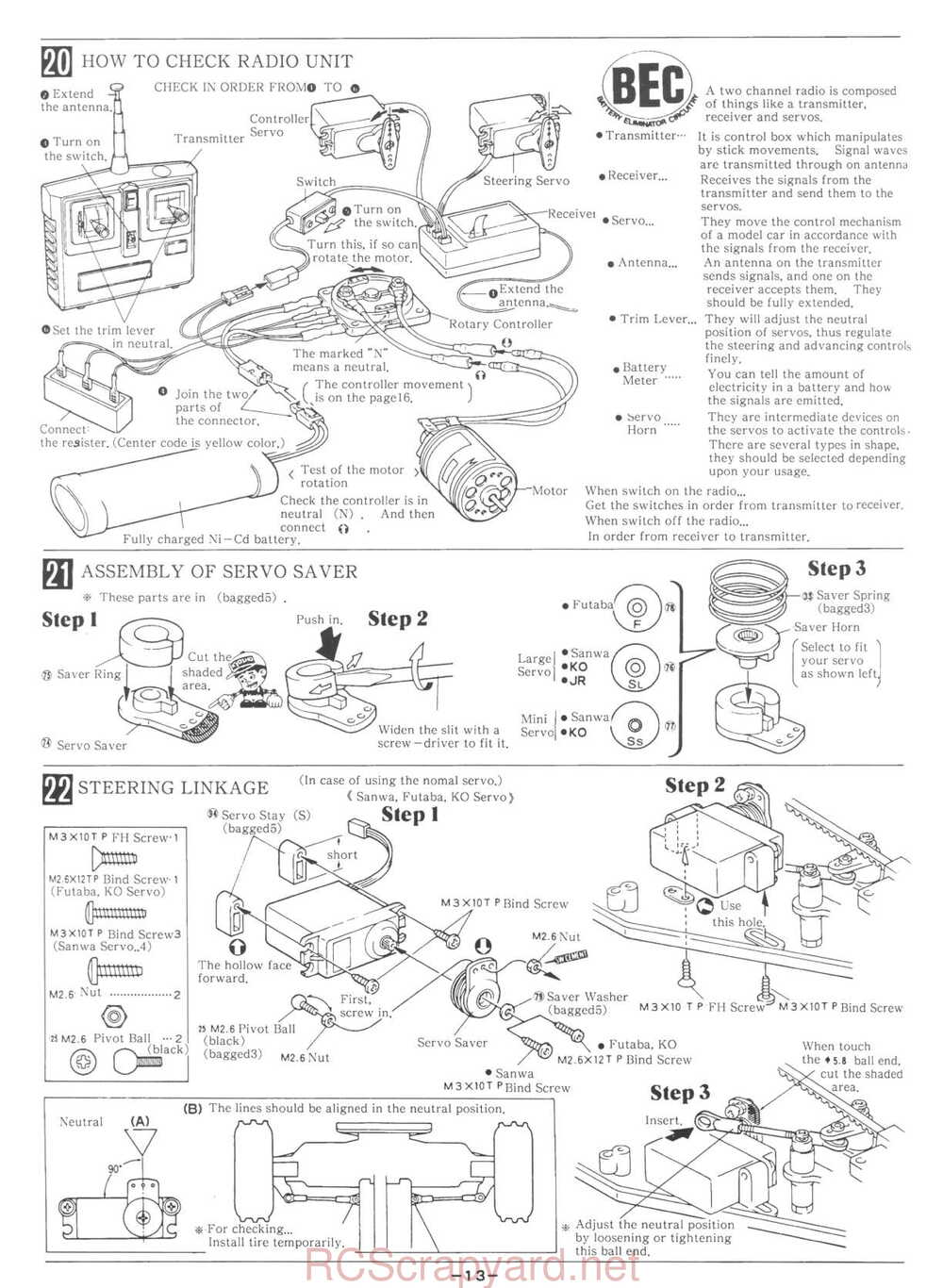 Kyosho - 3148 - Lazer-ZX-Sport - Manual - Page 13