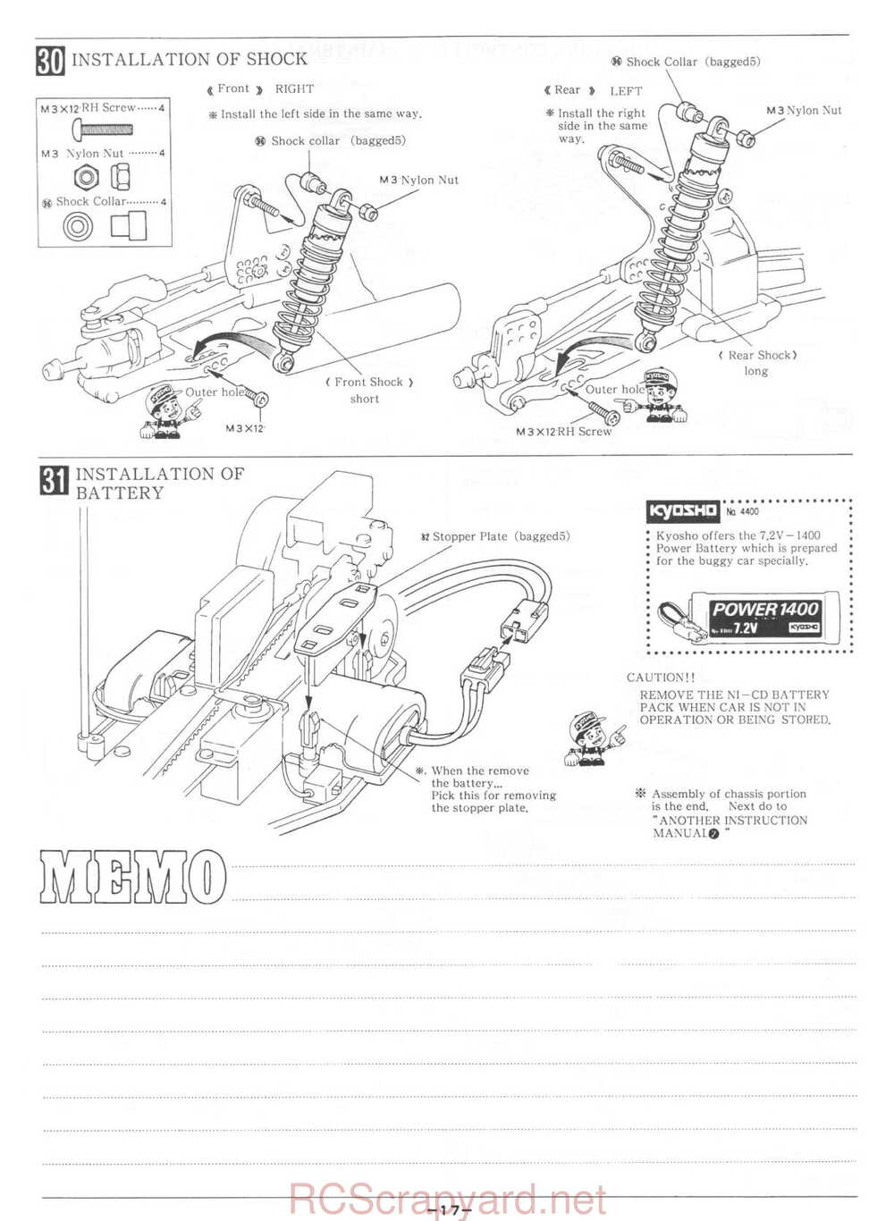 Kyosho - 3148 - Lazer-ZX-Sport - Manual - Page 17