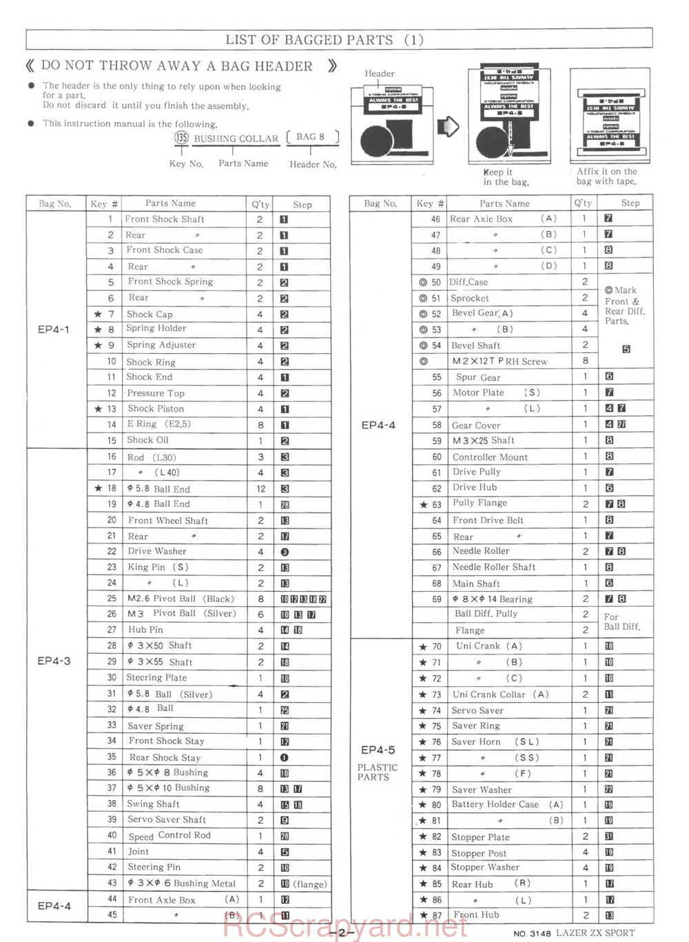Kyosho - 3148 - Lazer-ZX-Sport - Manual - Page 23
