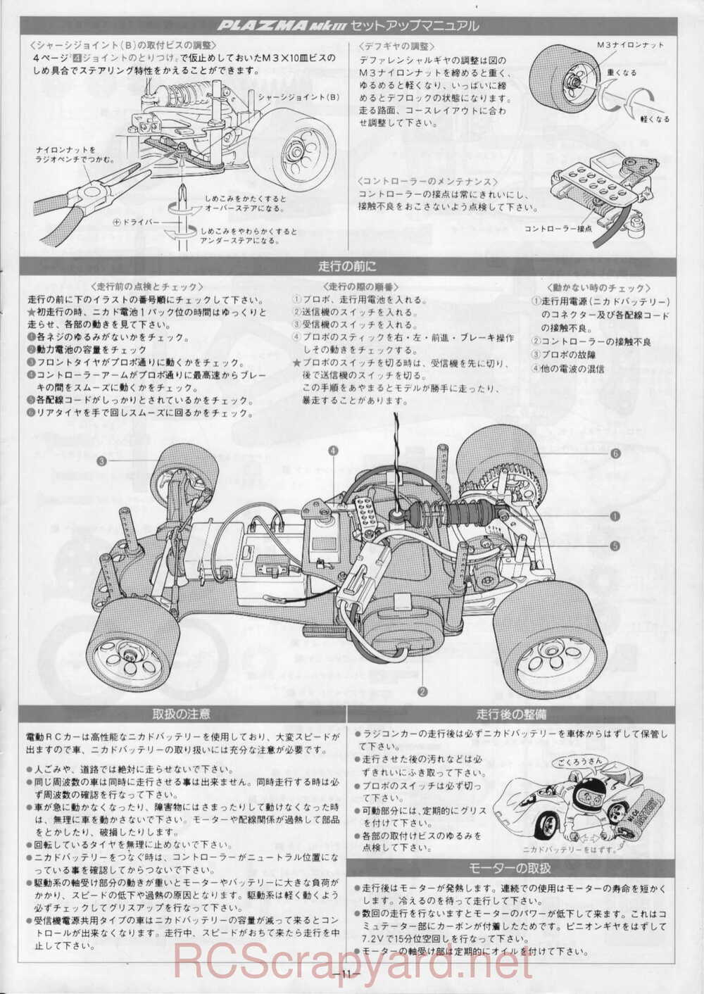 Kyosho - 3151 - Plazma-MkIII - Manual - Page 11
