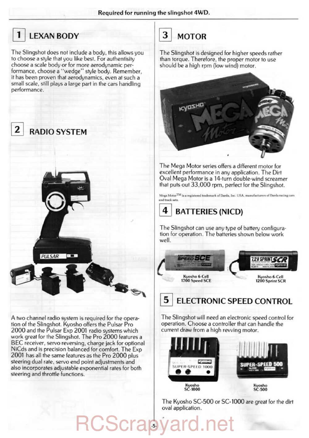 Kyosho - 3156 - Slingshot - Manual - Page 05