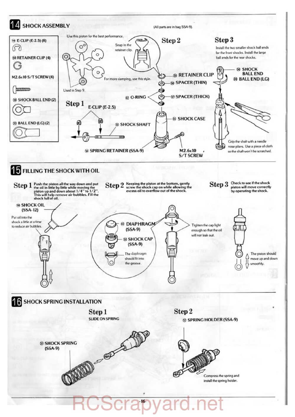 Kyosho - 3156 - Slingshot - Manual - Page 14