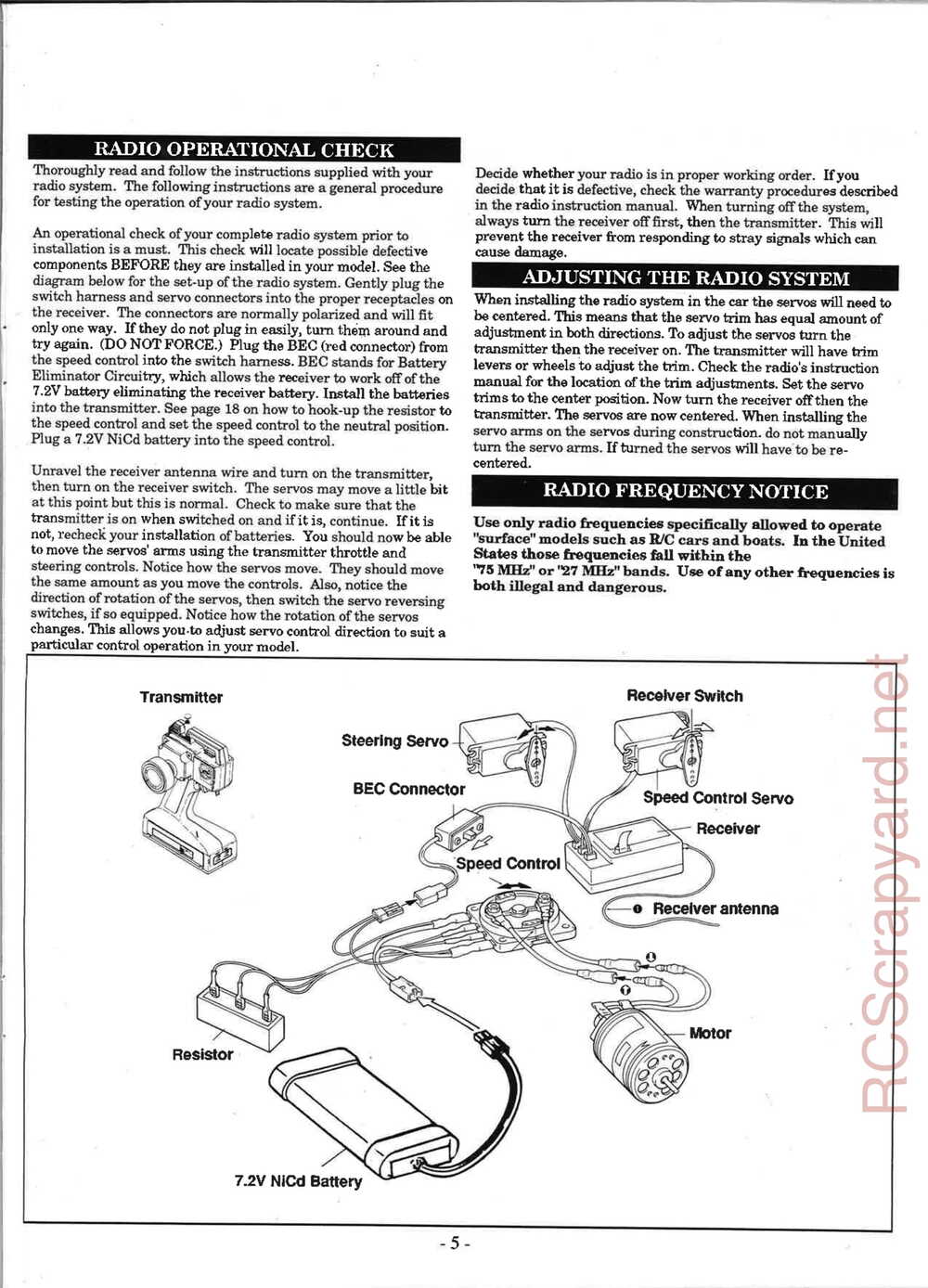 Kyosho - 3162H - Outlaw-Raider ARR - Manual - Page 05