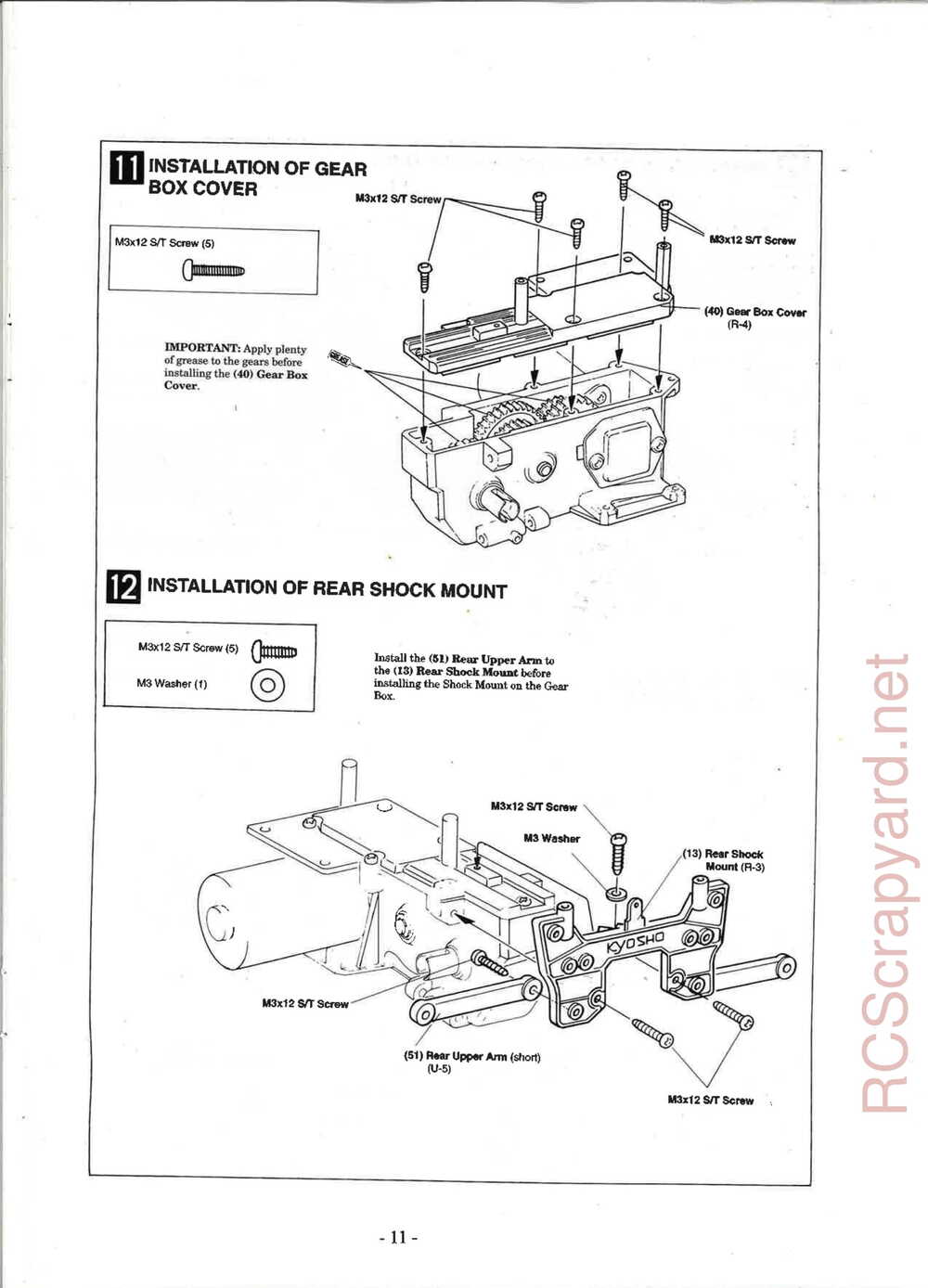 Kyosho - 3162H - Outlaw-Raider ARR - Manual - Page 11
