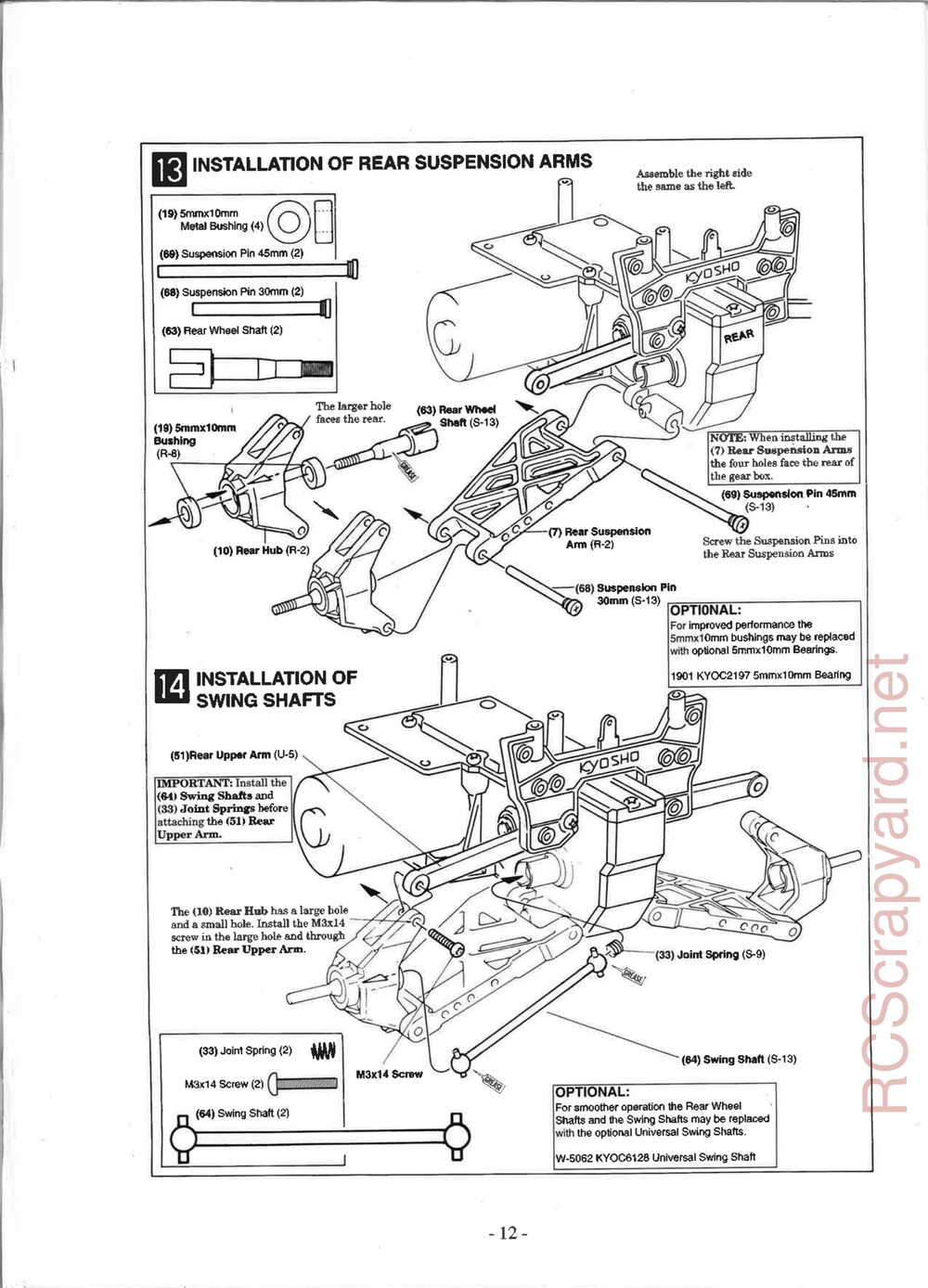 Kyosho - 3162H - Outlaw-Raider ARR - Manual - Page 12