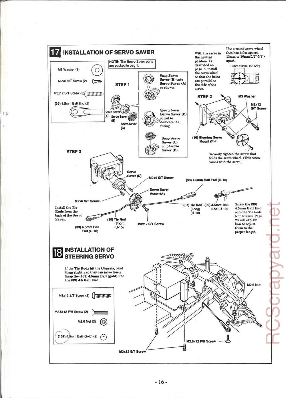 Kyosho - 3162H - Outlaw-Raider ARR - Manual - Page 16