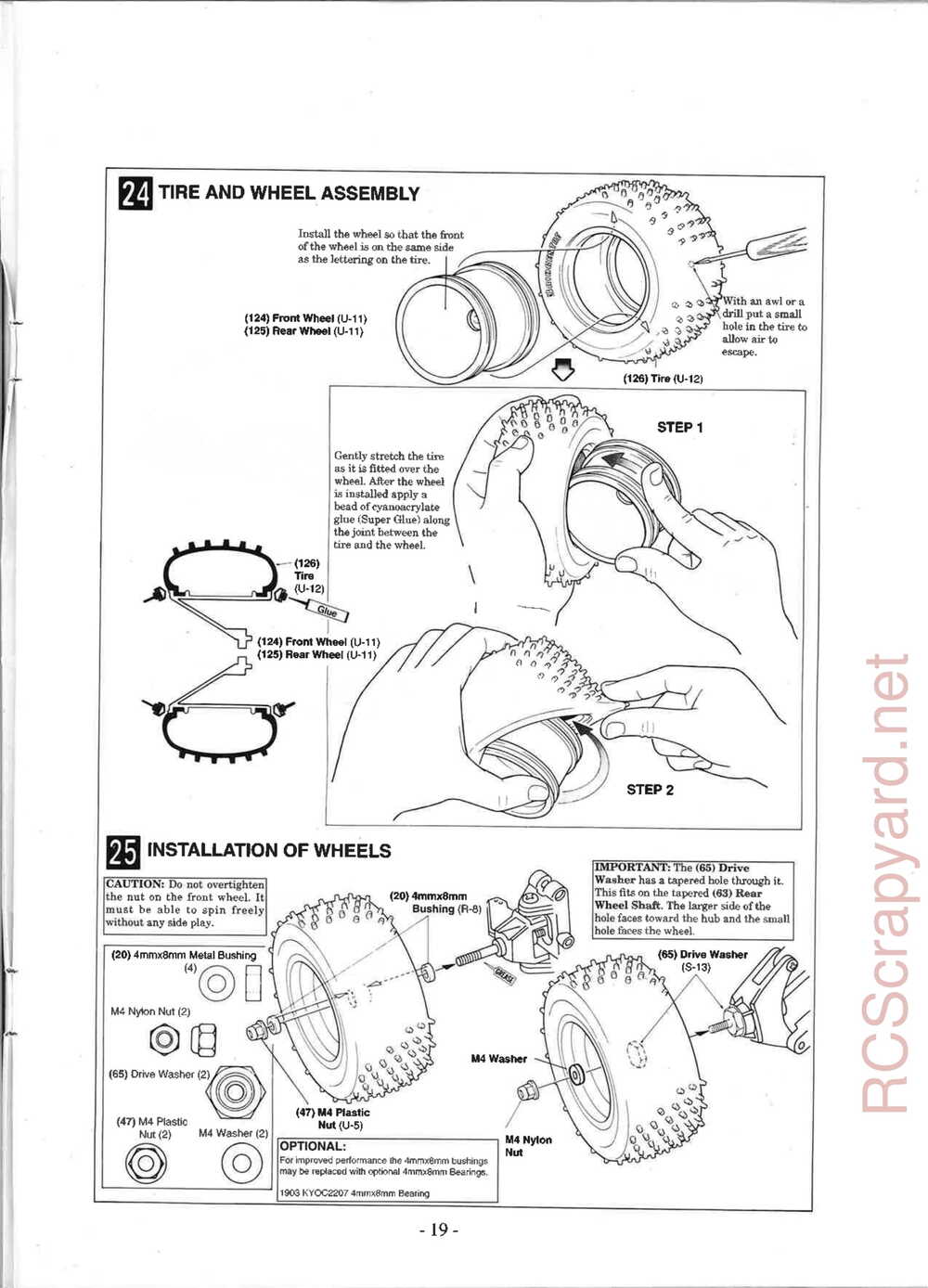 Kyosho - 3162H - Outlaw-Raider ARR - Manual - Page 19