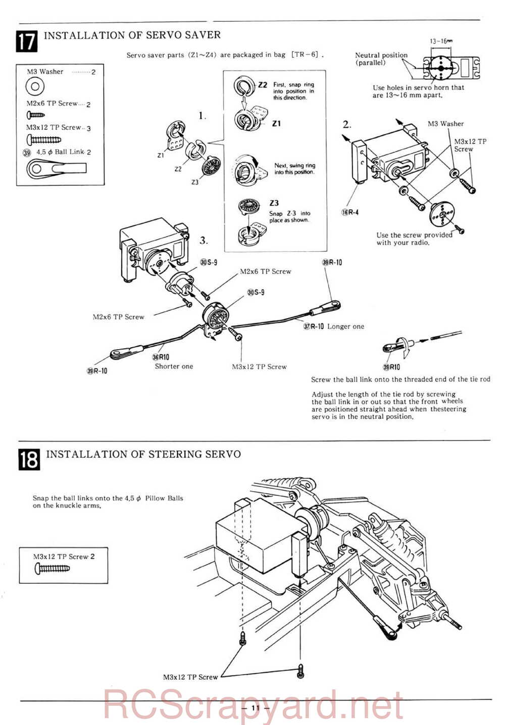 Kyosho - 3163 - Citroen-ZX Rallye Raid - Manual - Page 11