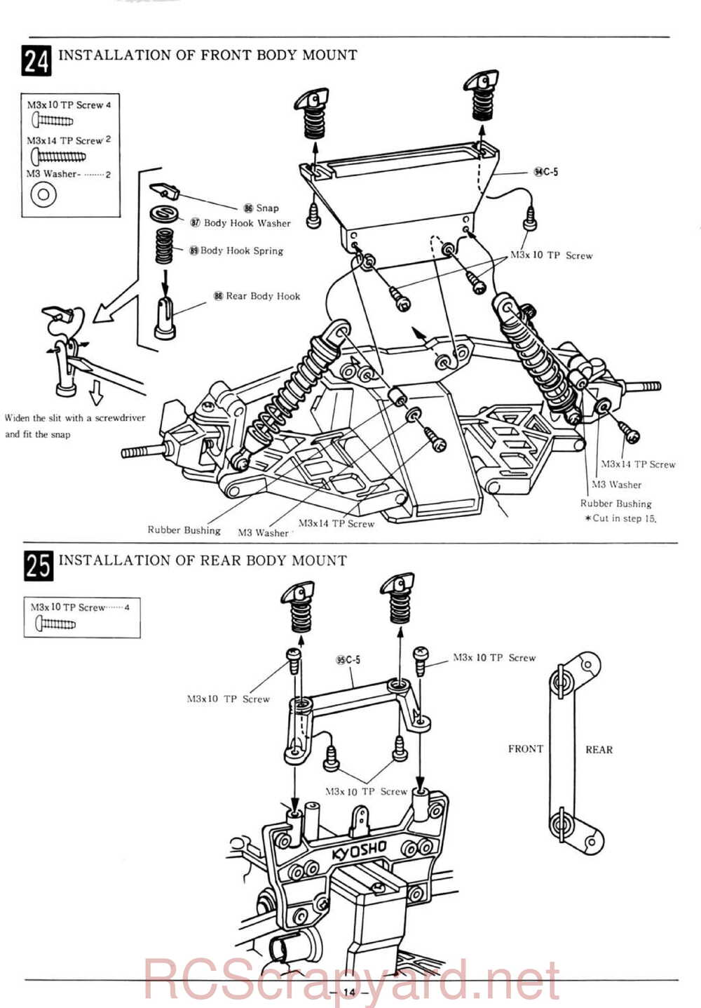 Kyosho - 3163 - Citroen-ZX Rallye Raid - Manual - Page 14