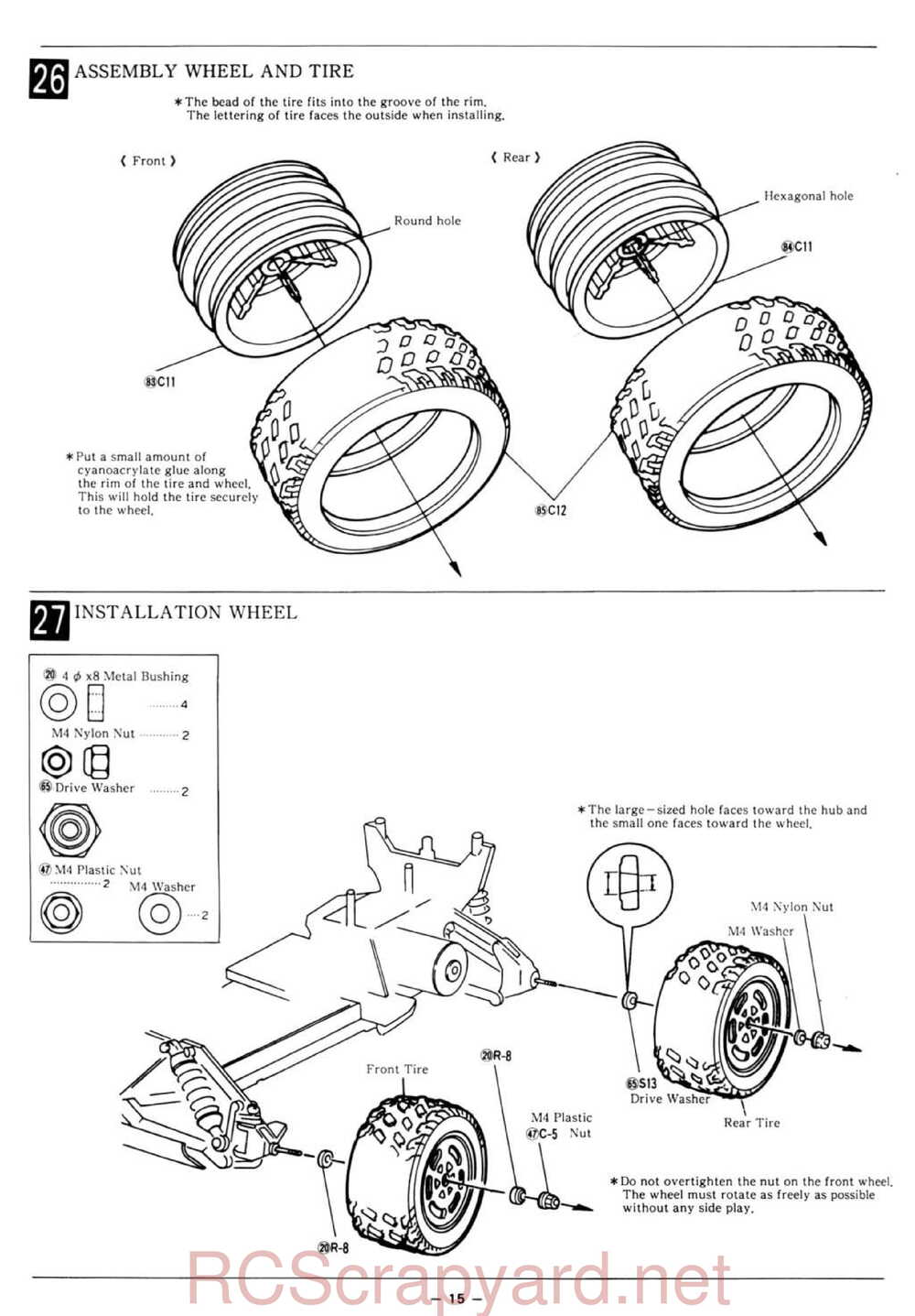 Kyosho - 3163 - Citroen-ZX Rallye Raid - Manual - Page 15