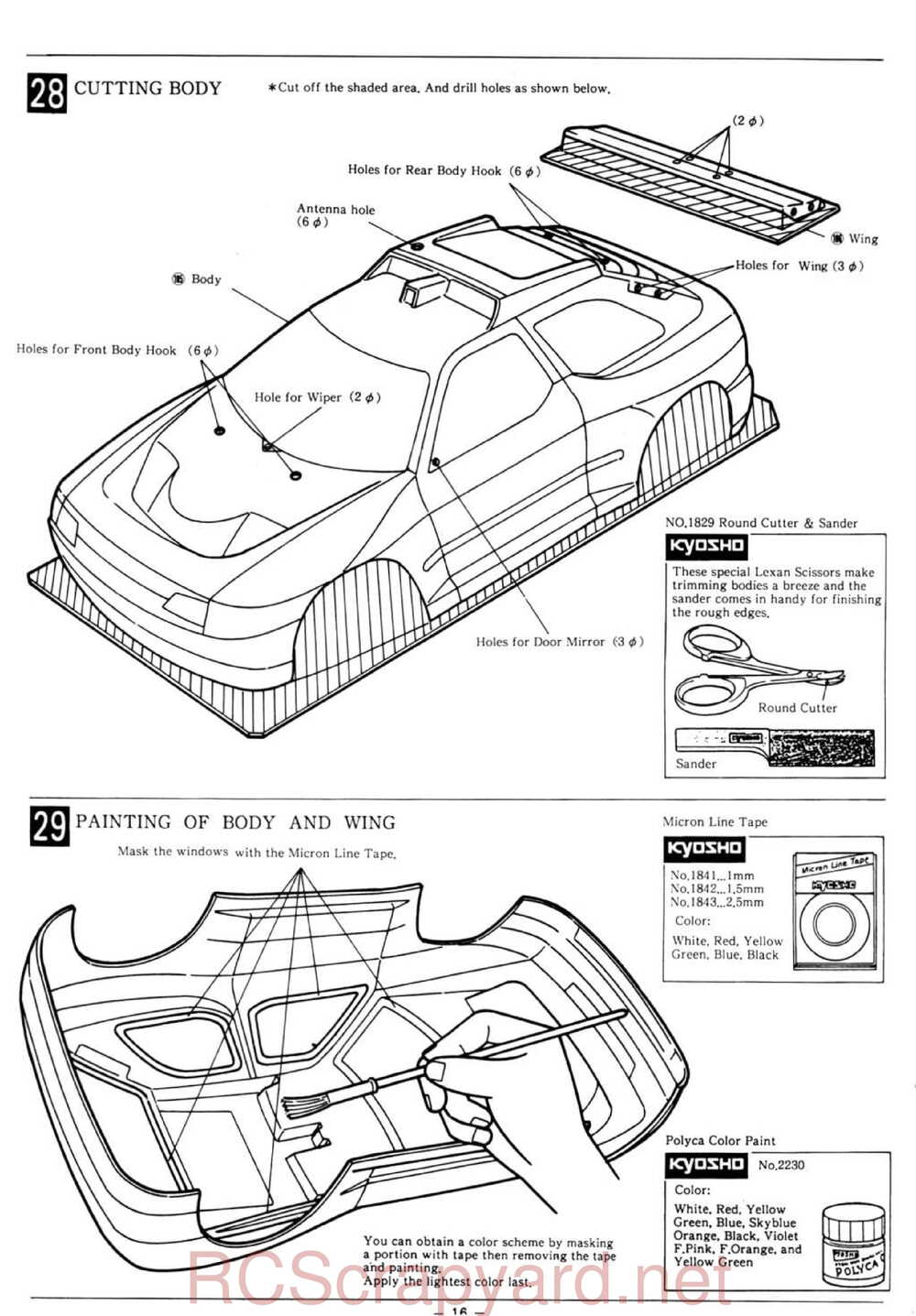 Kyosho - 3163 - Citroen-ZX Rallye Raid - Manual - Page 16