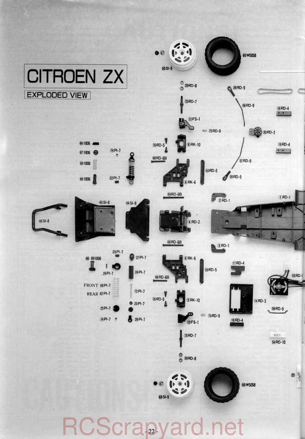Kyosho - 3163 - Citroen-ZX Rallye Raid - Manual - Page 22
