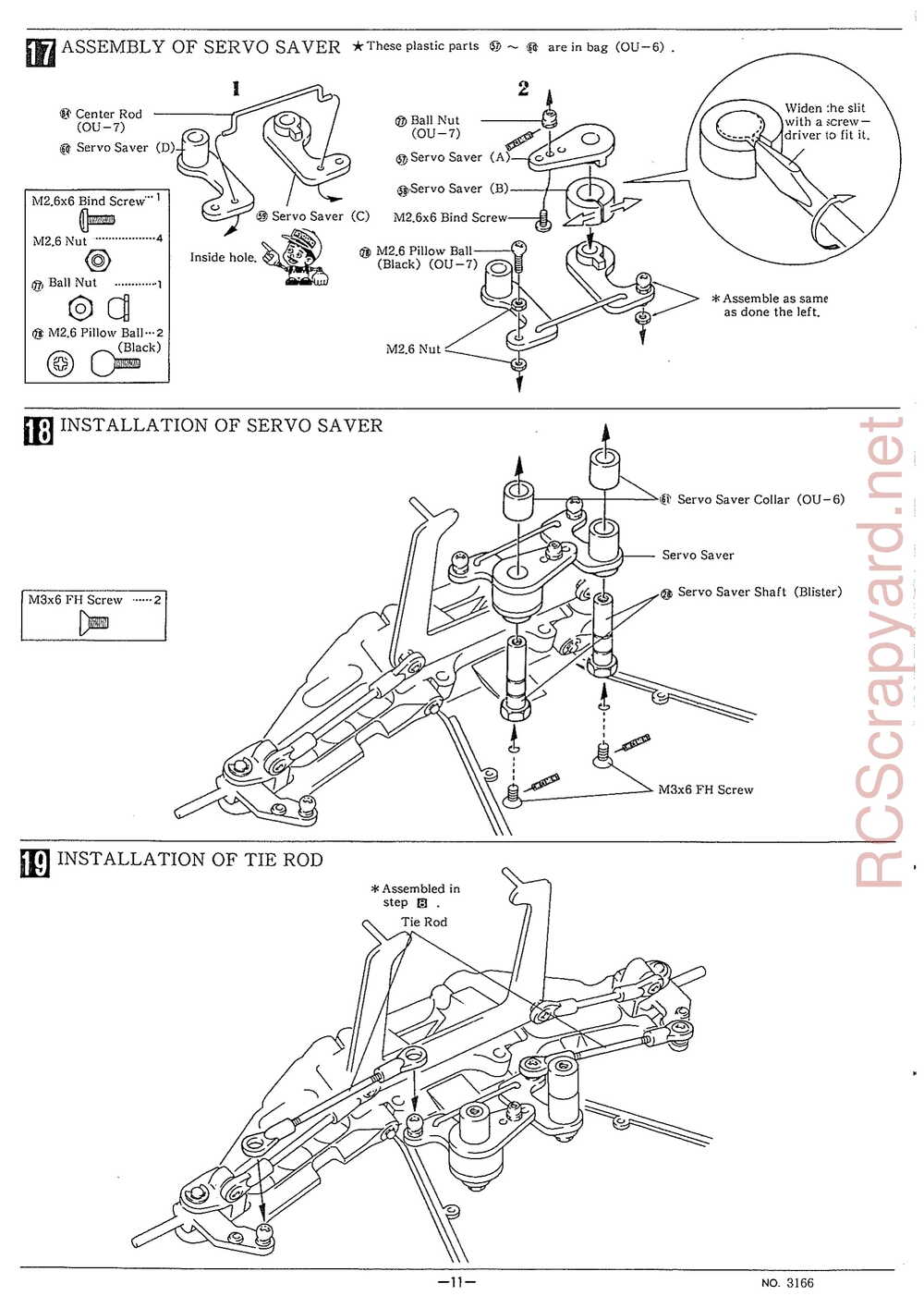 Kyosho - 3166 - Outlaw-Ultima Truck - Manual - Page 11