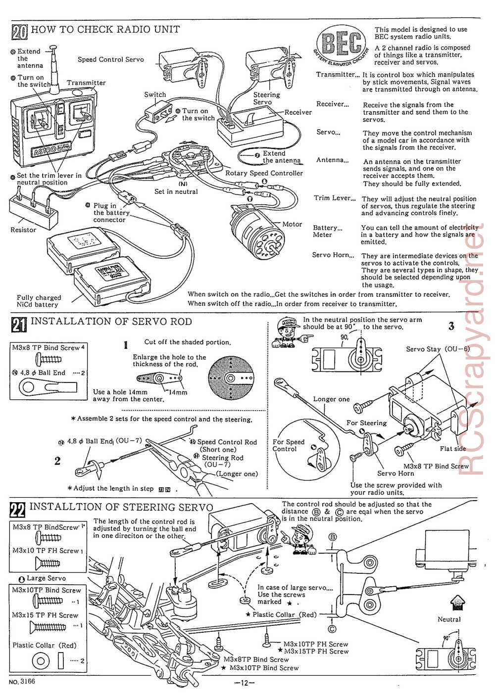 Kyosho - 3166 - Outlaw-Ultima Truck - Manual - Page 12