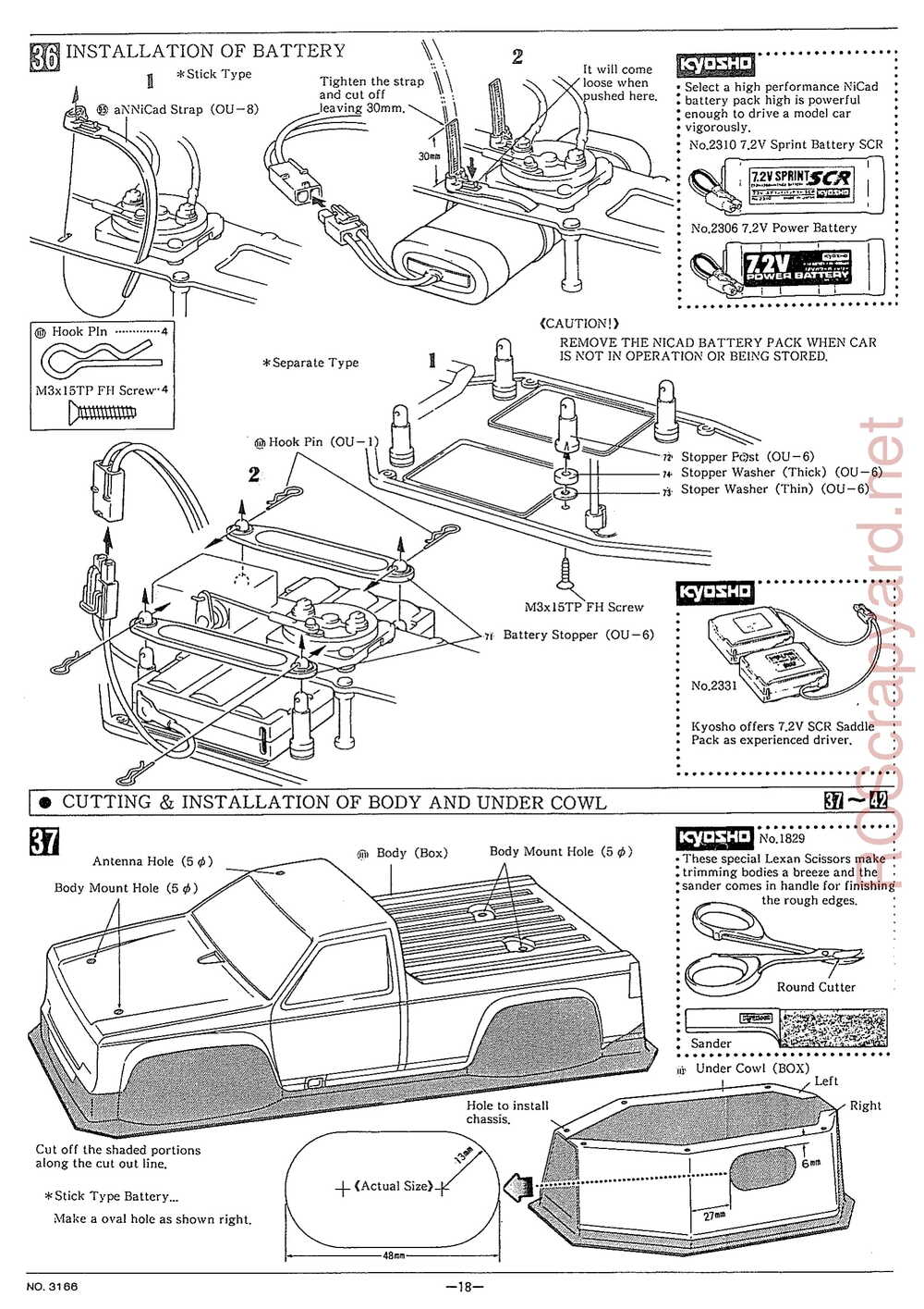 Kyosho - 3166 - Outlaw-Ultima Truck - Manual - Page 22