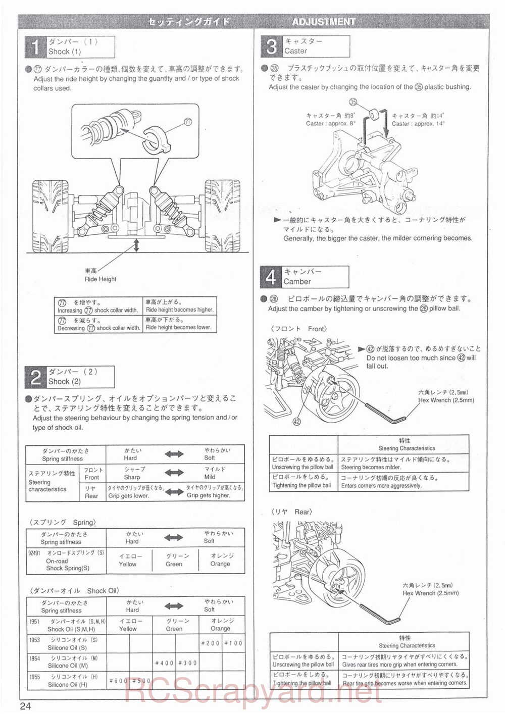 Kyosho - 31701 - Superten-Four FW-03 - Manual - Page 24