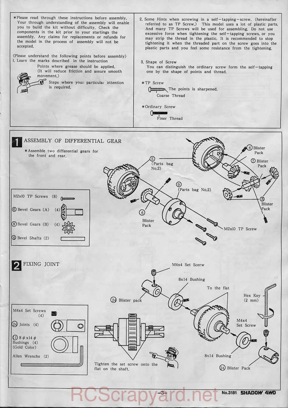 Kyosho - 3181 - Shadow-4WD - Manual - Page 03