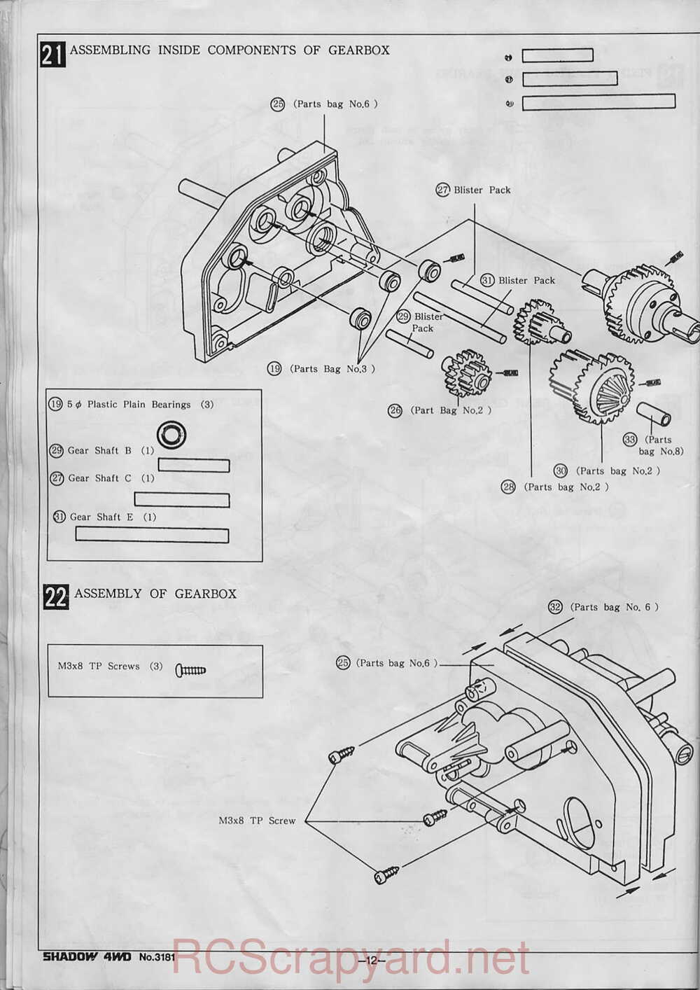 Kyosho - 3181 - Shadow-4WD - Manual - Page 12