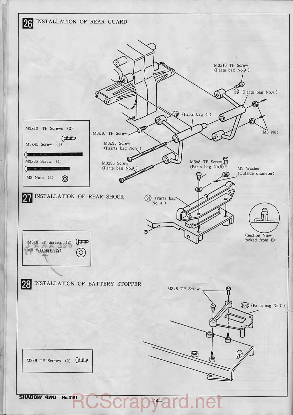 Kyosho - 3181 - Shadow-4WD - Manual - Page 14