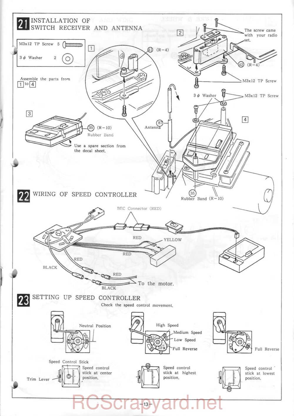 Kyosho - 3197 - Raider-Pro - Manual - Page 13