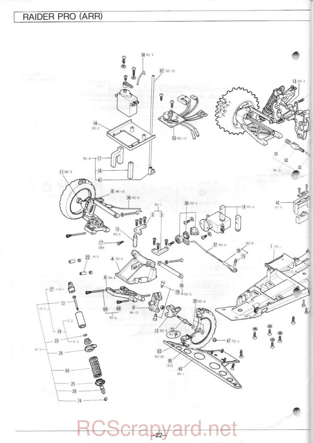 Kyosho - 3197 - Raider-Pro - Manual - Page 22