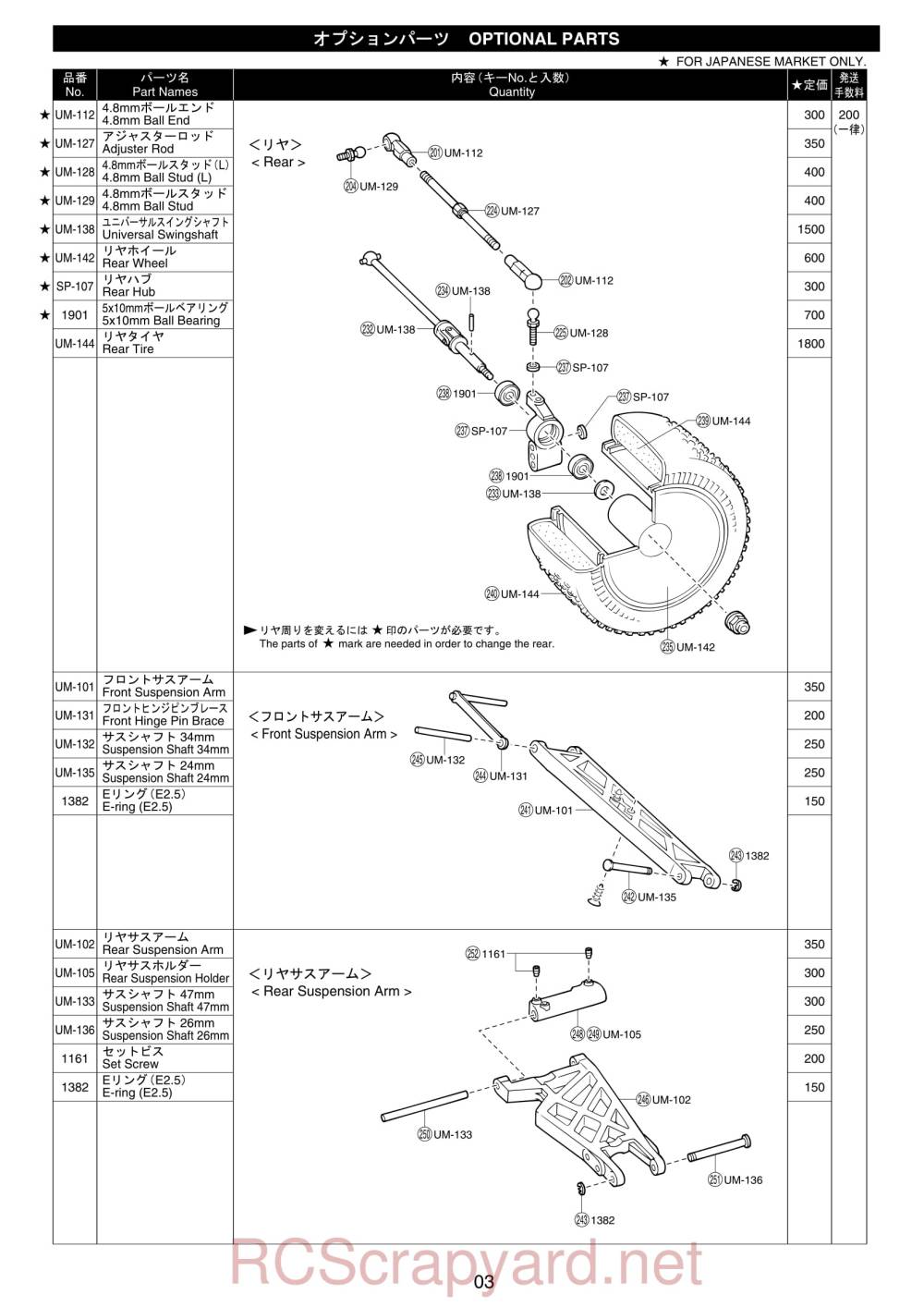 Kyosho GP Ultima ST Racing Sports - 31972 - Parts - Page 3